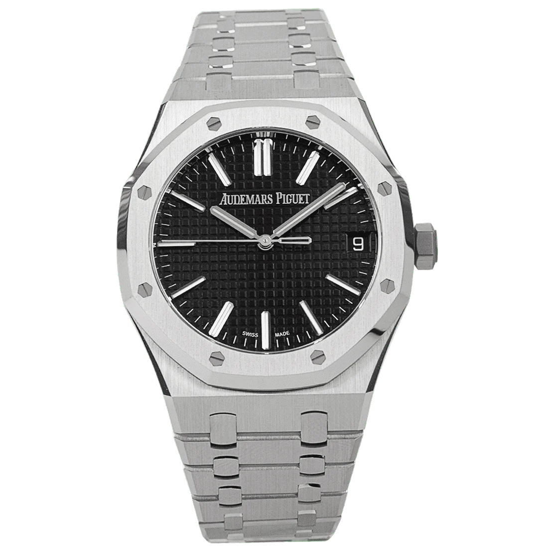 Audemars Piguet Royal Oak Selfwinding 41mm Siyah Grande Tapisserie Kadran