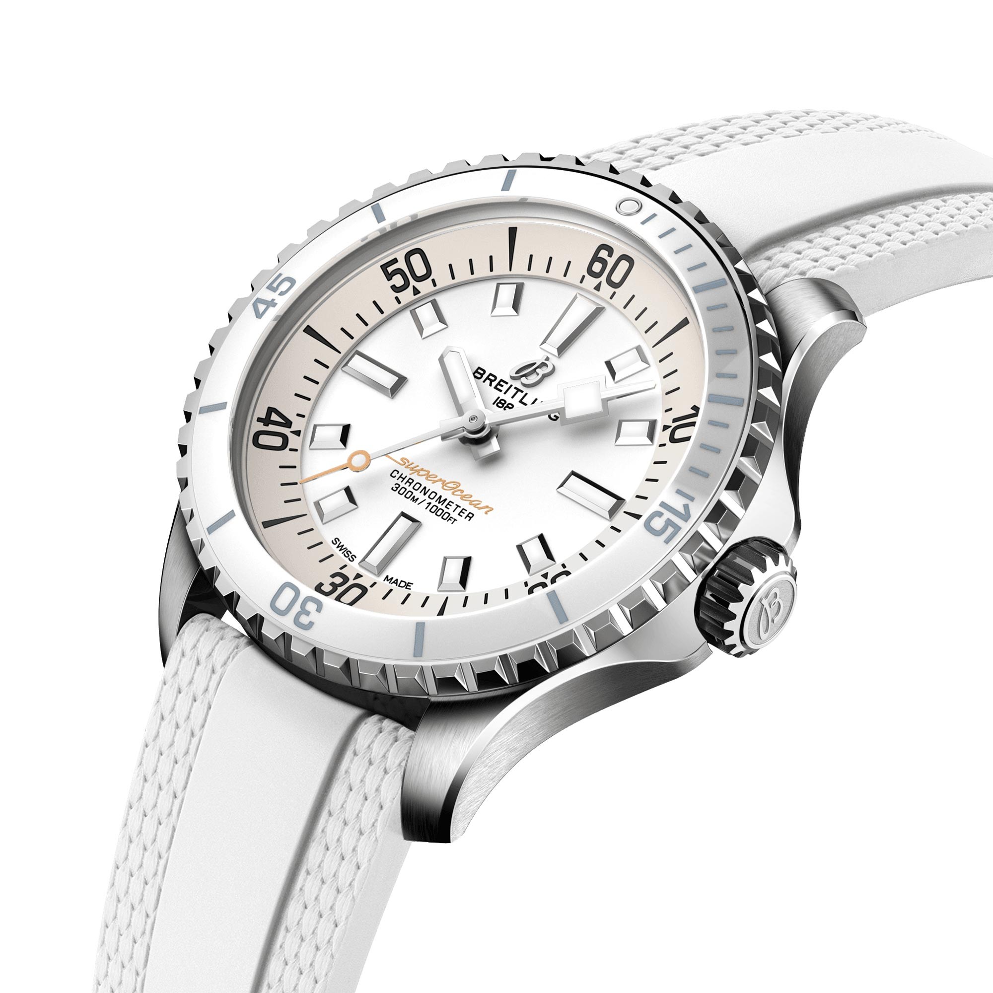 Breitling Superocean Automatic 36mm Turkuaz Kadran Beyaz Kauçuk
