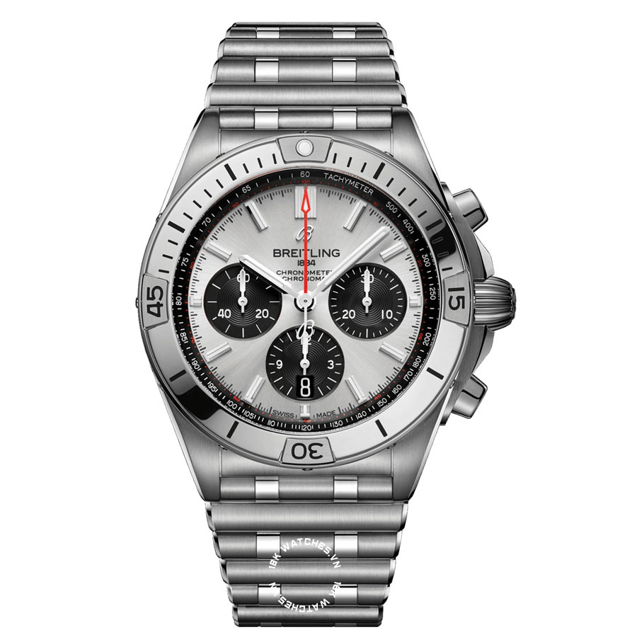 Breitling Chronomat B01 42mm Gümüş Kadran Rouleaux Bilezik