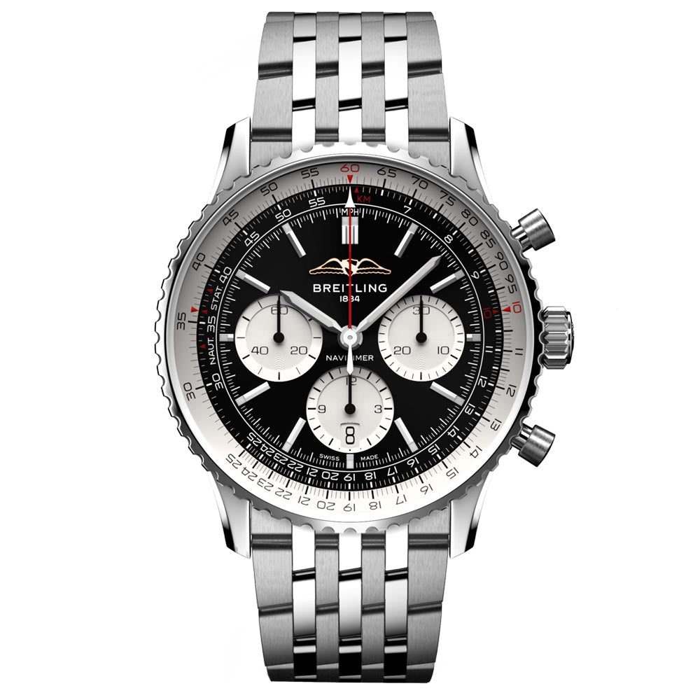 Breitling Navitimer B01 Chronograph 43mm Siyah Kadran Çelik