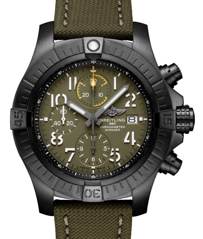 Breitling Avenger Chronograph 45mm Night Mission DLC Titanyum