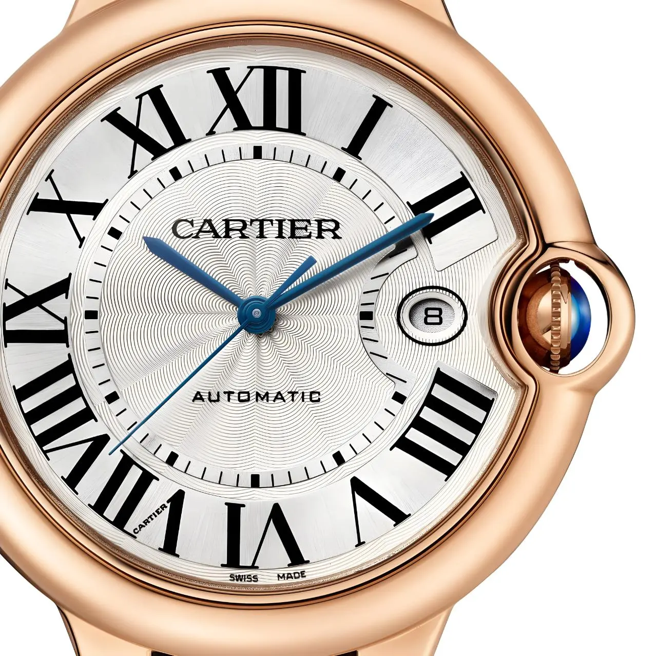 Cartier Ballon Bleu de Cartier 33mm Otomatik 18K Pembe Altın Gümüş Kadran
