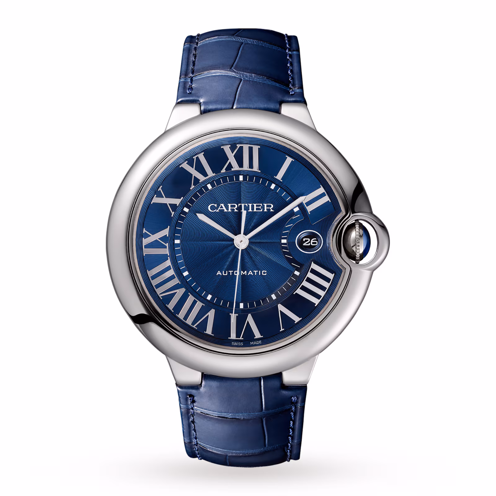 Cartier Ballon Bleu de Cartier 42mm Otomatik Çelik Mavi Kadran