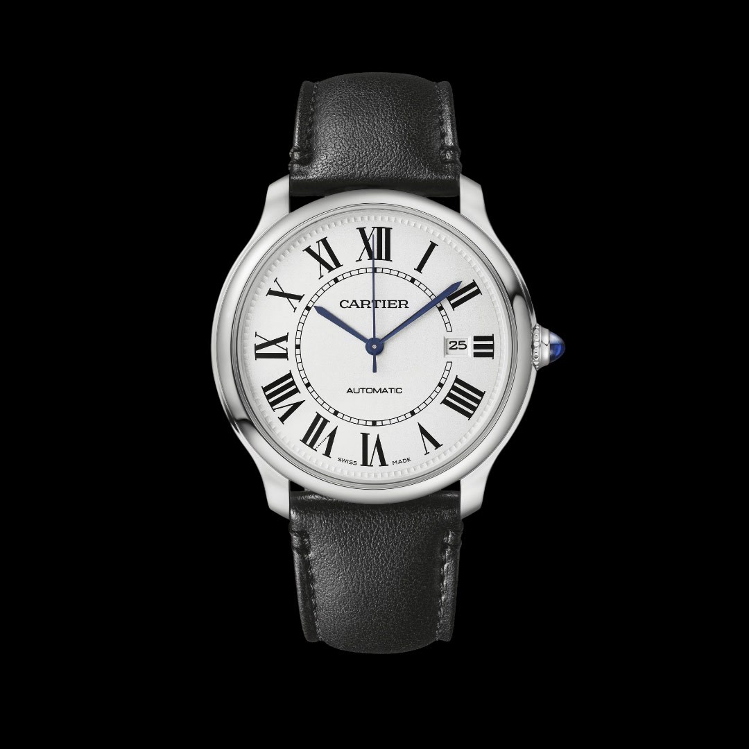 Cartier Ronde Must de Cartier 40mm Otomatik Çelik Kumral Deri