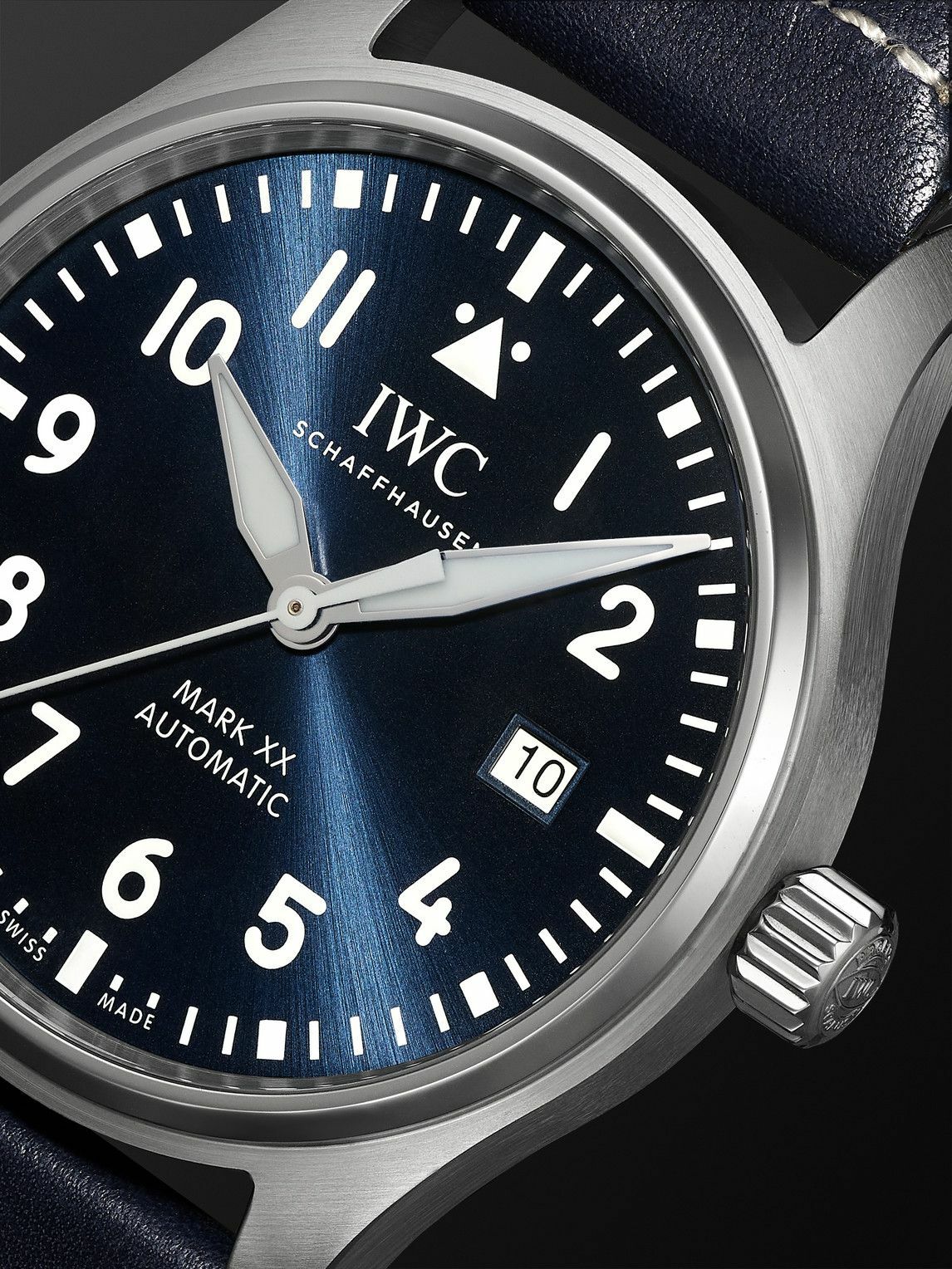 IWC Schaffhausen Pilot's Watch Mark XX 40mm Mavi Kadran Çelik