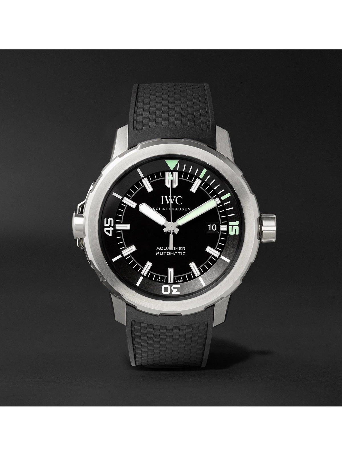 IWC Schaffhausen Aquatimer Automatic 2000 42mm Siyah Kadran Dalgıç 2000M