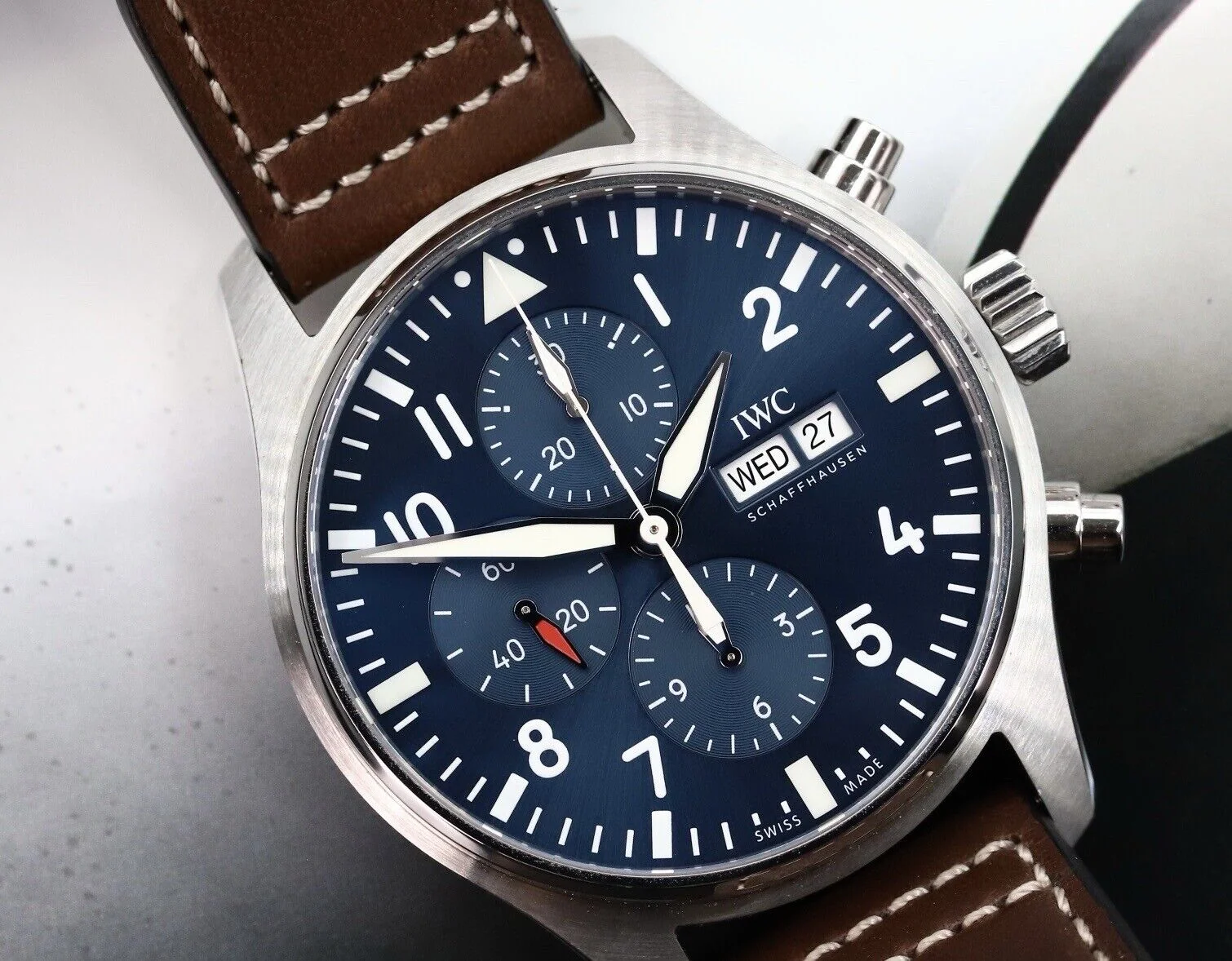 IWC Schaffhausen Pilot's Watch 'Le Petit Prince' Chronograph 43mm Gece Mavisi