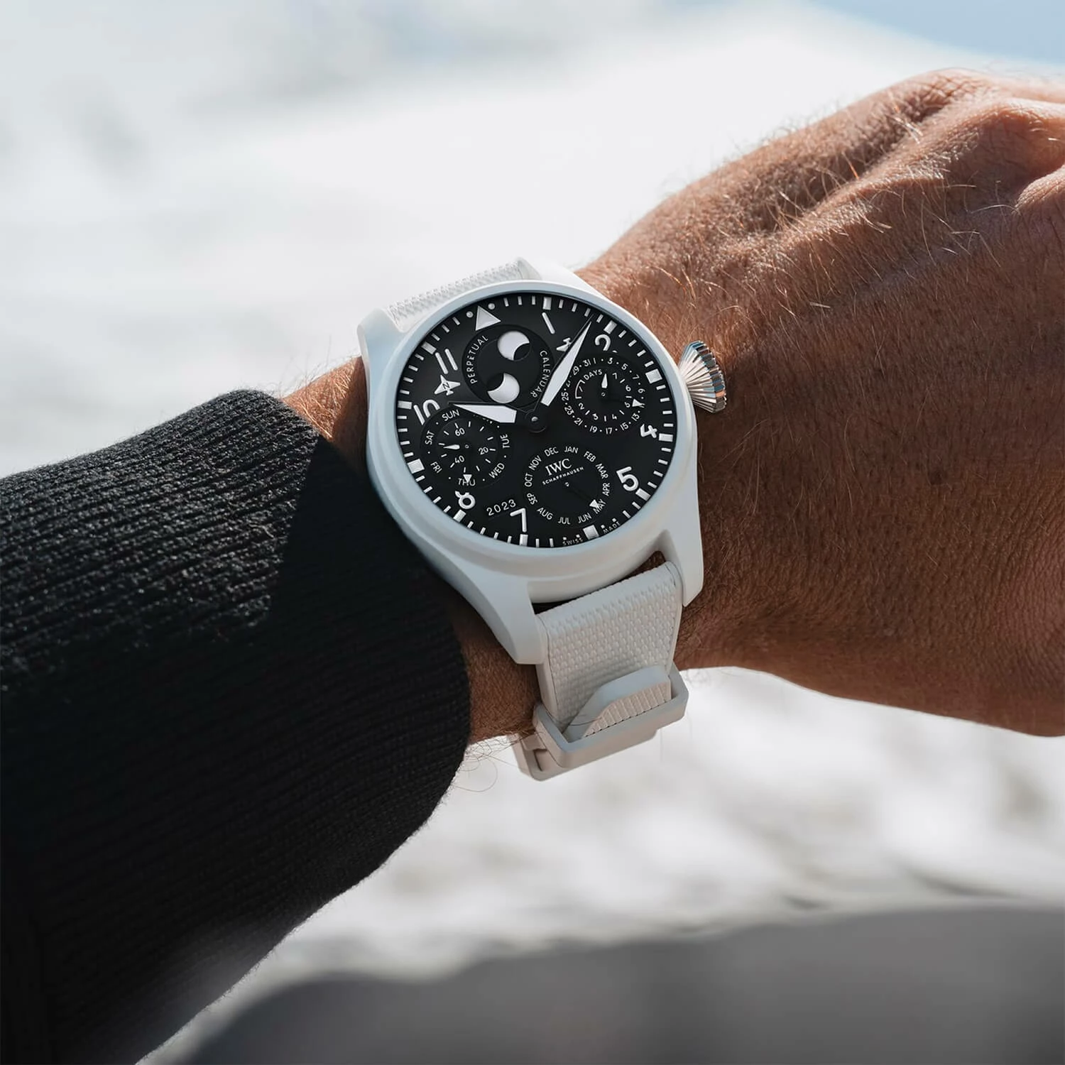 IWC Schaffhausen Big Pilot's Watch 'TOP GUN Lake Tahoe' Beyaz Seramik 46.5mm
