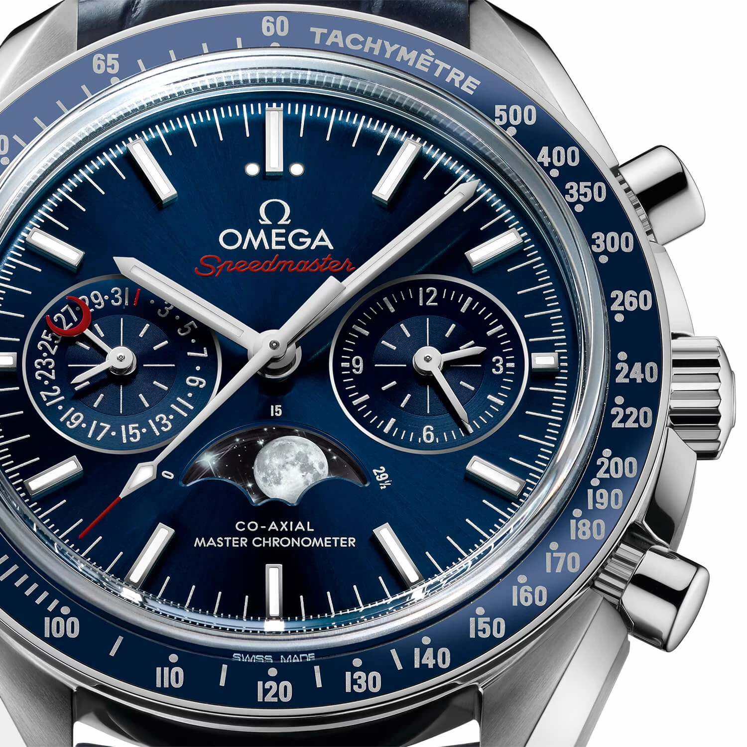 Omega Speedmaster Professional Moonphase Co-Axial 44.25mm Mavi Kadran