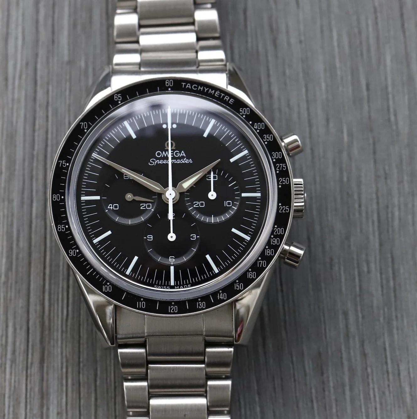 Omega Speedmaster 'First Omega in Space' Hesalite Chronograph