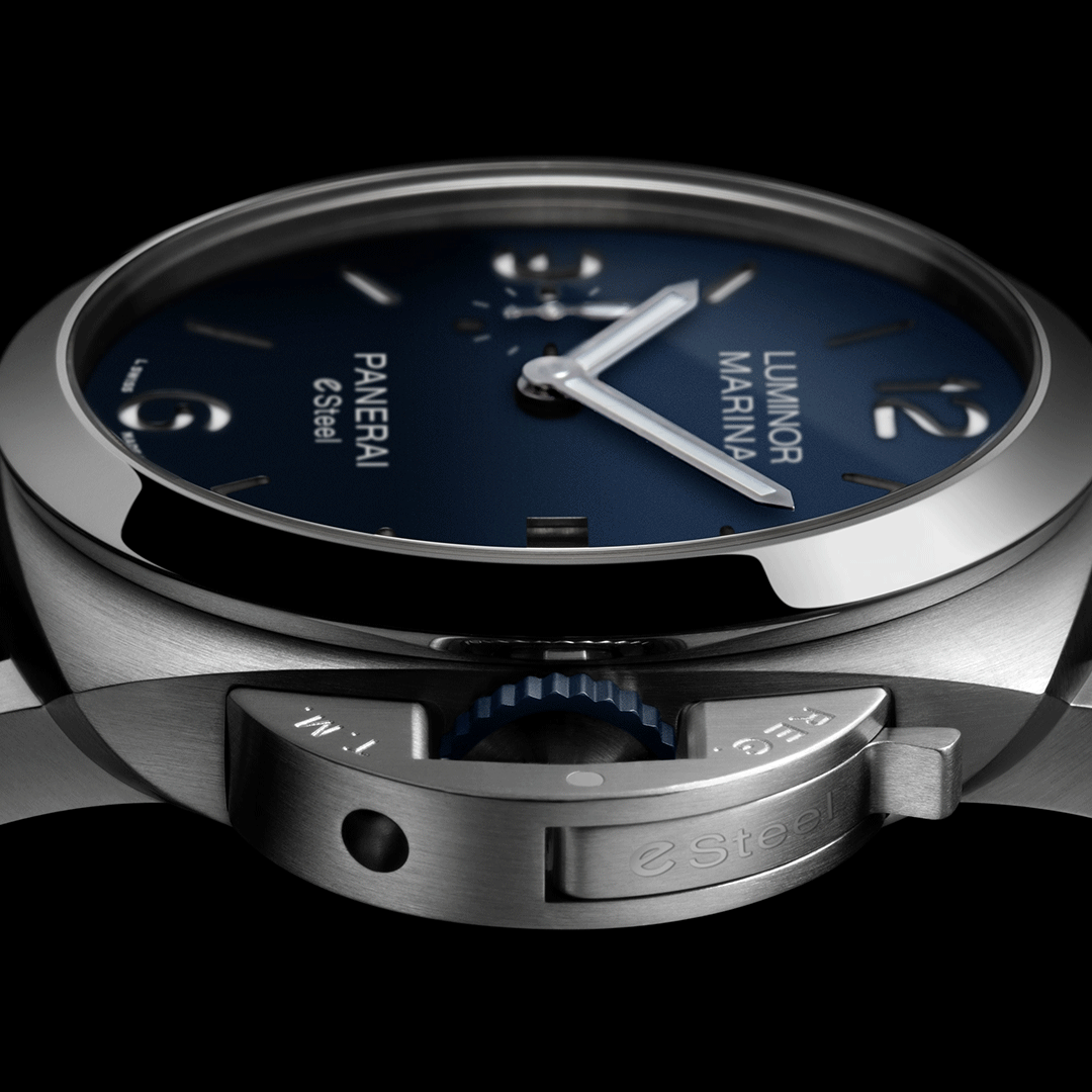 Panerai Luminor Marina eSteel™ 44mm Zümrüt Yeşili Kadran Geri Dönüştürülmüş