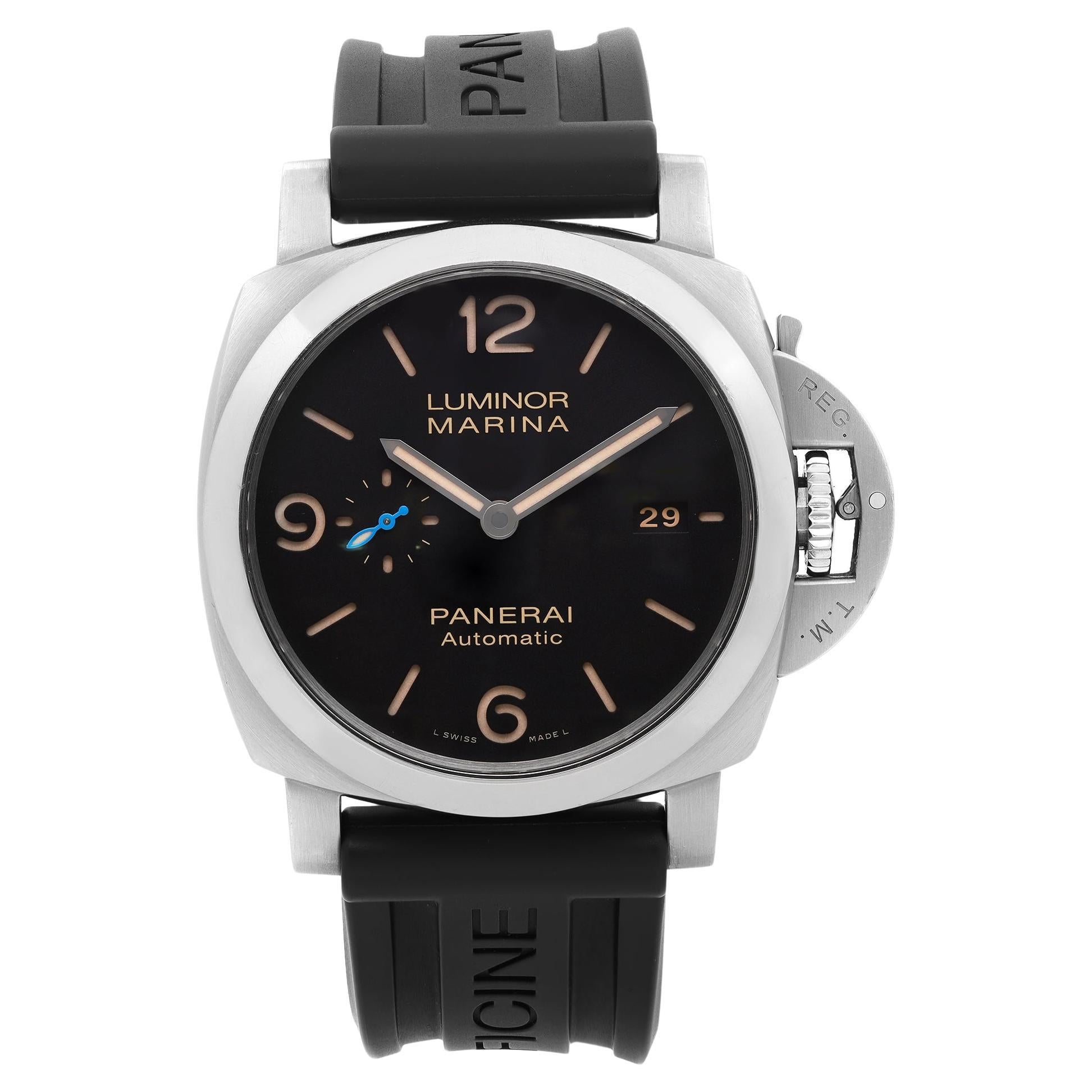 Panerai Luminor Marina 44mm Otomatik Siyah Sandviç Kadran Çelik