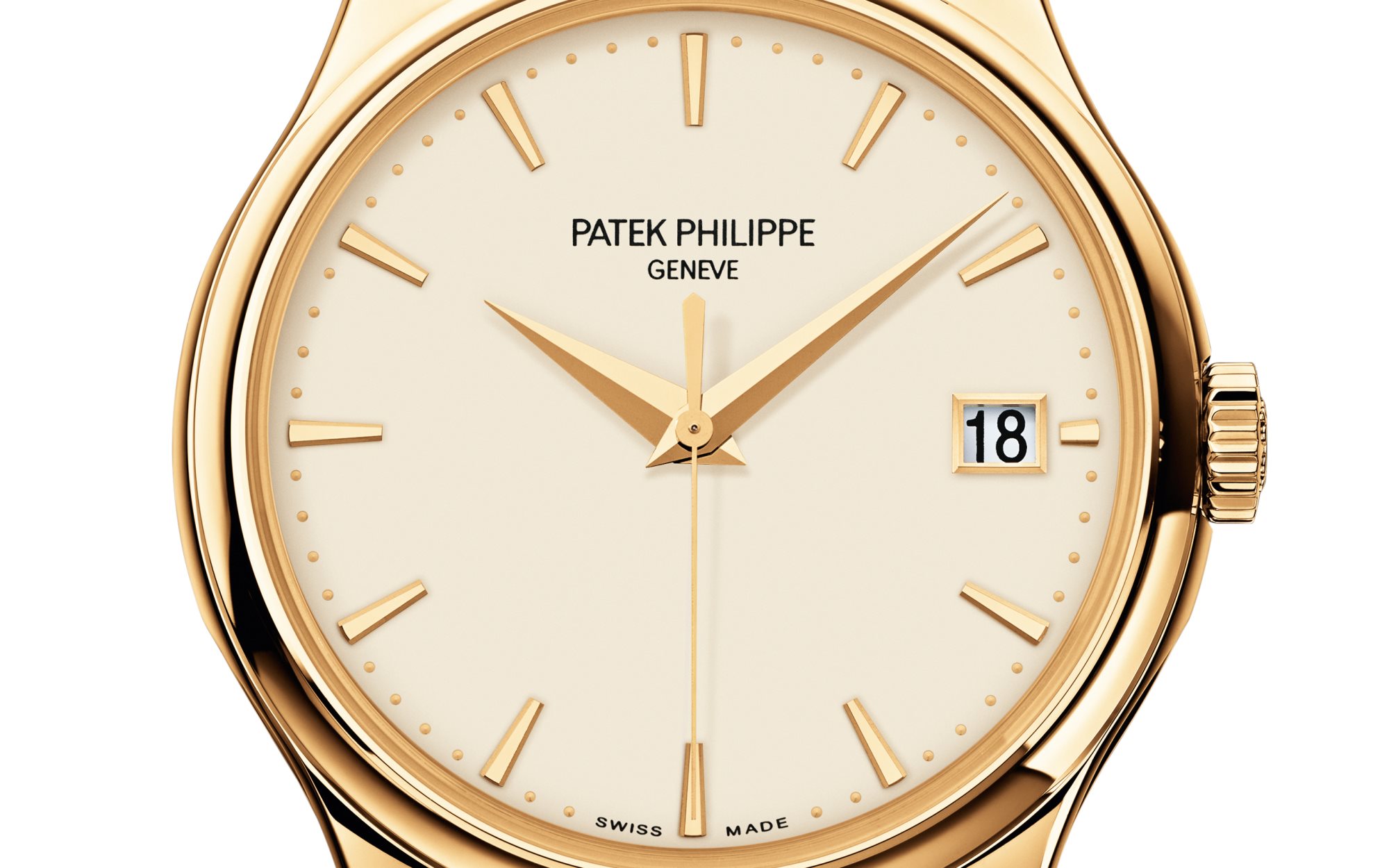 Patek Philippe Calatrava Sub-Second 18K Sarı Altın Fildişi Kadran