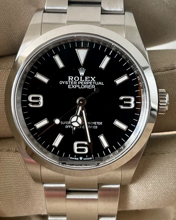 Rolex Explorer 36mm Oystersteel Siyah Kadran