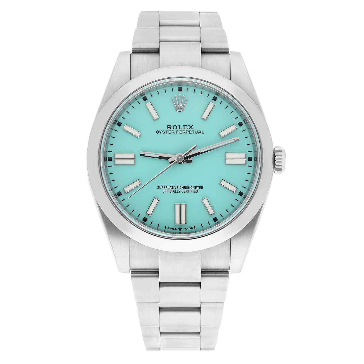 Rolex Oyster Perpetual 41mm Turkuaz Mavi 'Tiffany' Kadran