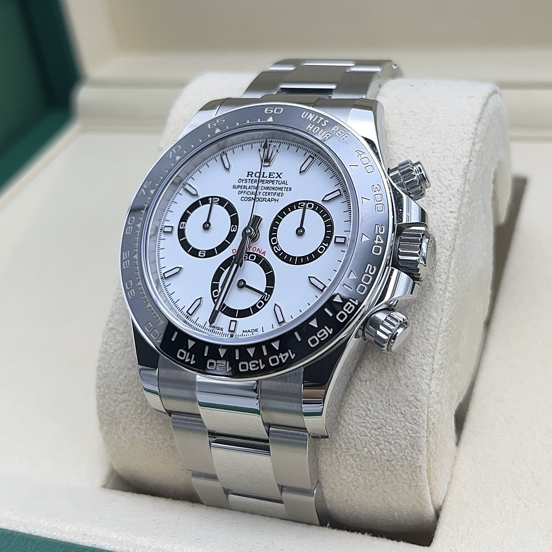 Rolex Cosmograph Daytona 40mm Beyaz 'Panda' Kadran