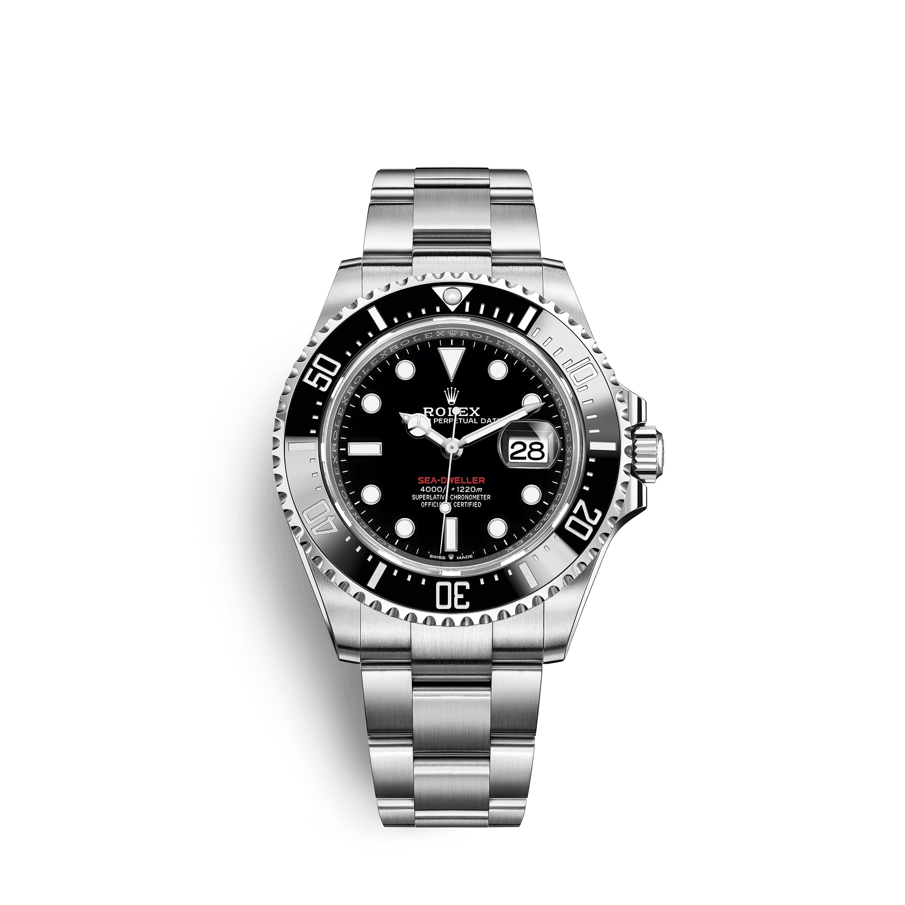 Rolex Sea-Dweller 43mm Oystersteel & Siyah Kadran Kırmızı Yazı