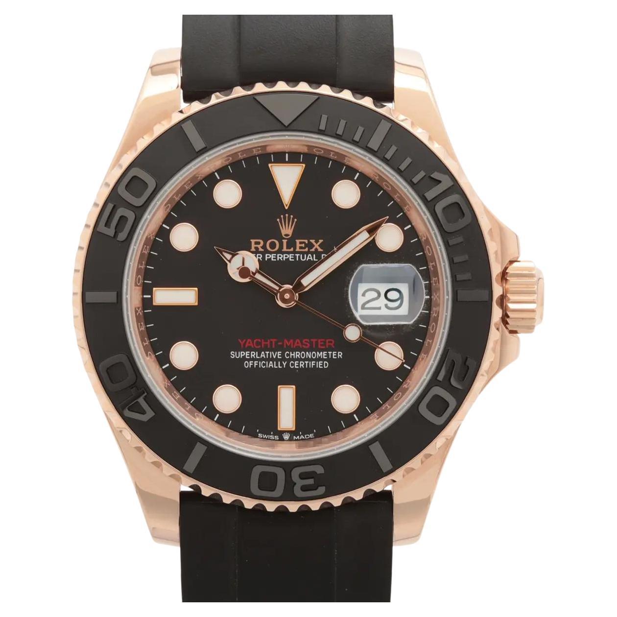 Rolex Yacht-Master 40mm 18K Everose Altın & Siyah Cerachrom