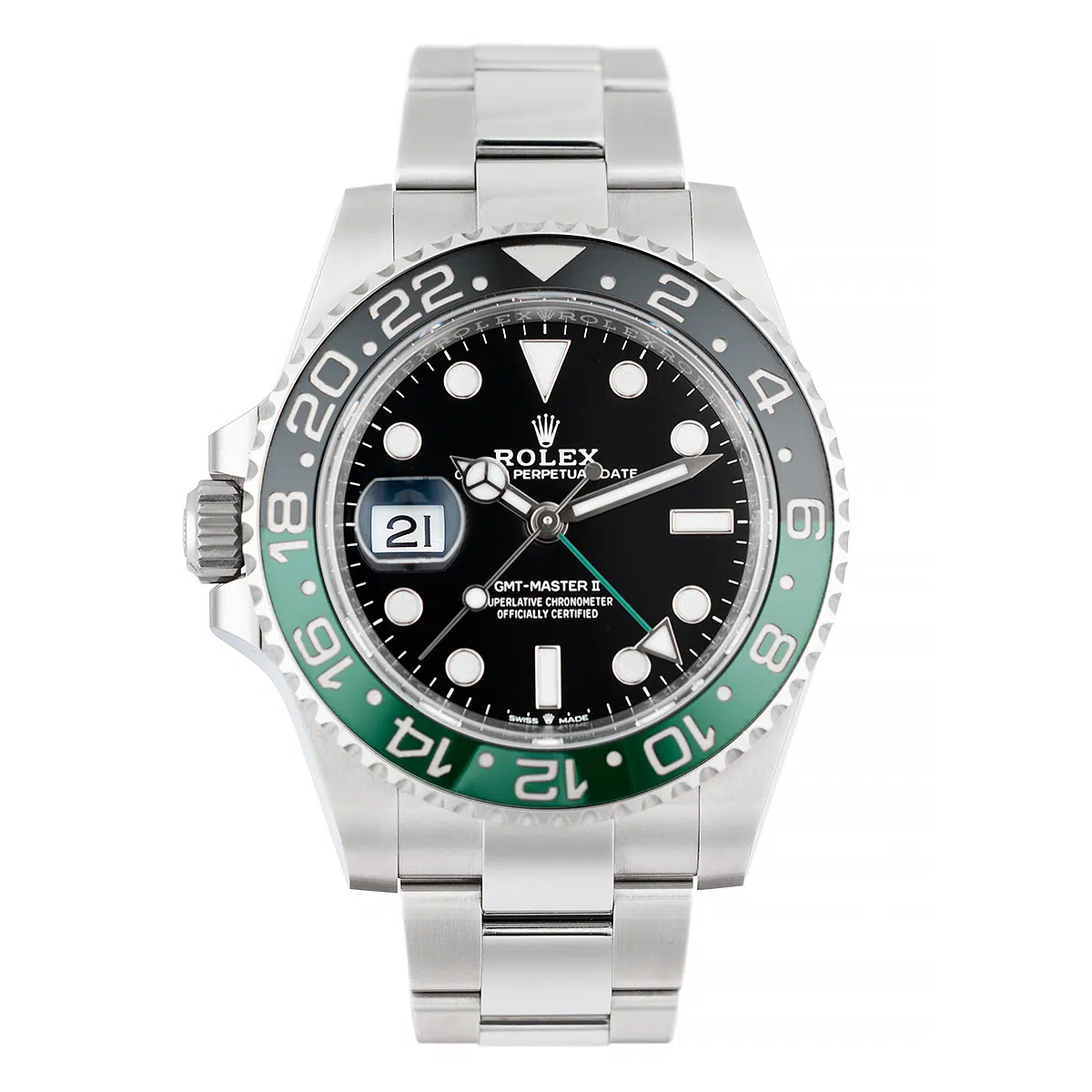 Rolex GMT-Master II 'Sprite' Sol Tepe Yeşil/Siyah