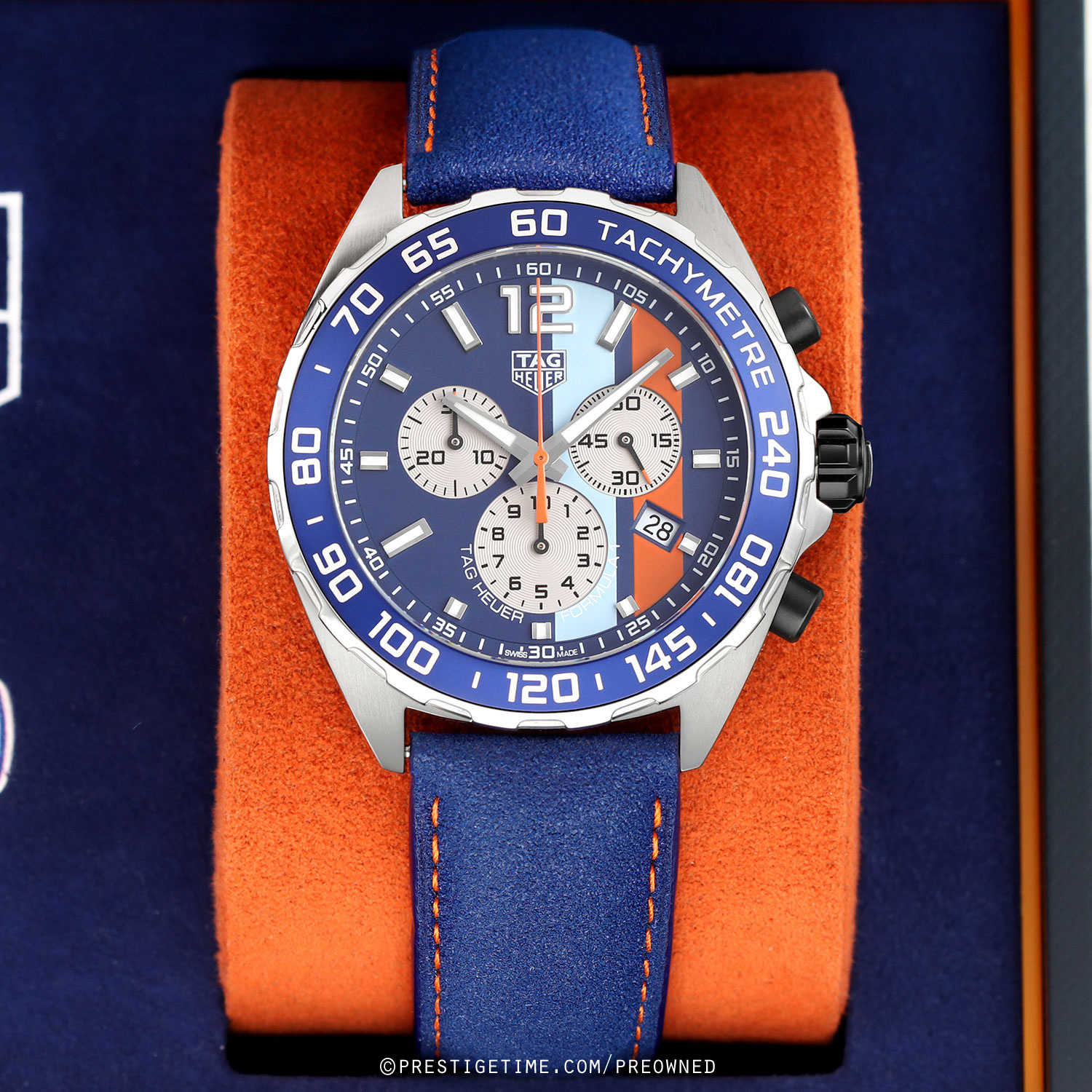 TAG Heuer Formula 1 Chronograph Gulf Edition 43mm Çelik