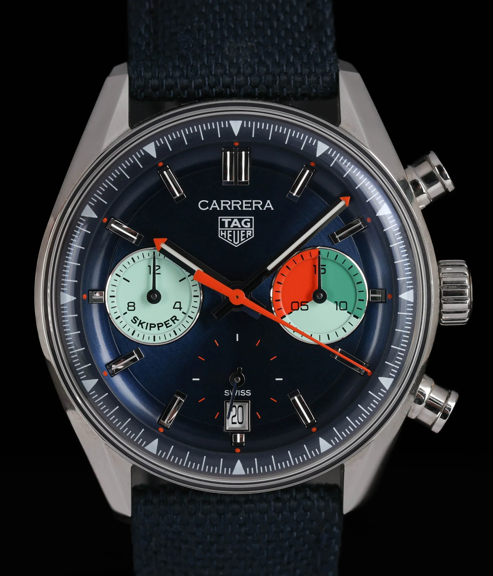 TAG Heuer Carrera Chronograph 'Skipper' 39mm Yelken Regatta Kadranı