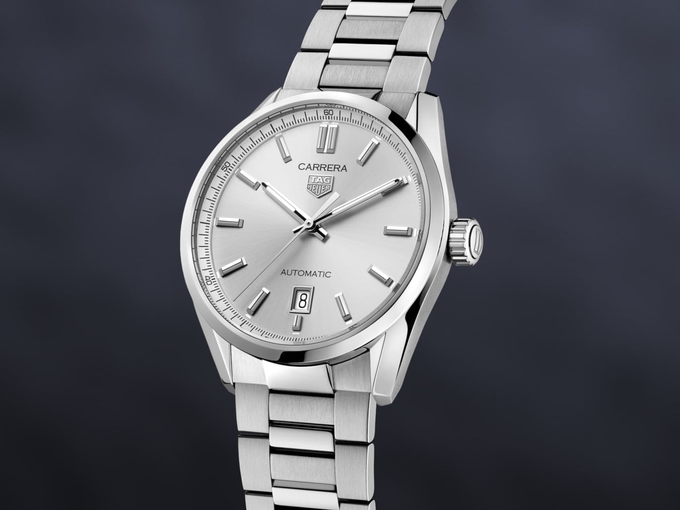 TAG Heuer Carrera Date 39mm Gümüş Kadran & Pembe Altın İndeksler