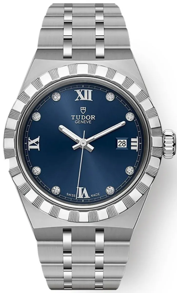 Tudor Tudor Royal 28mm Kadın Çelik & Pırlantalı Sedef Kadran