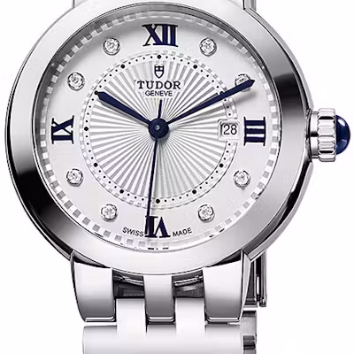 Tudor Clair de Rose 34mm Çelik Mavi Ispanak Kaboşonlu