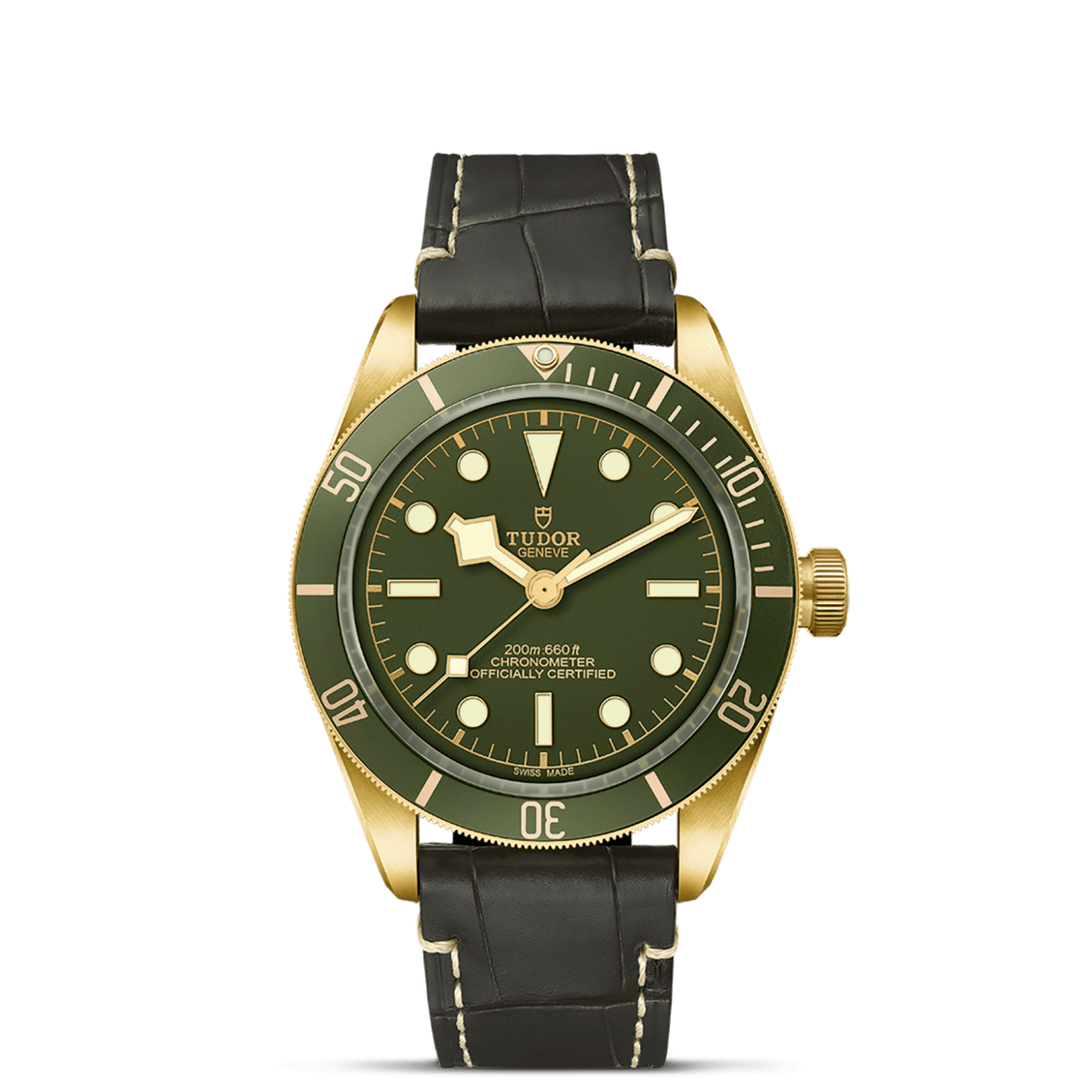 Tudor Black Bay 58 18K Masif 18 Ayar Sarı Altın Yeşil Kadran