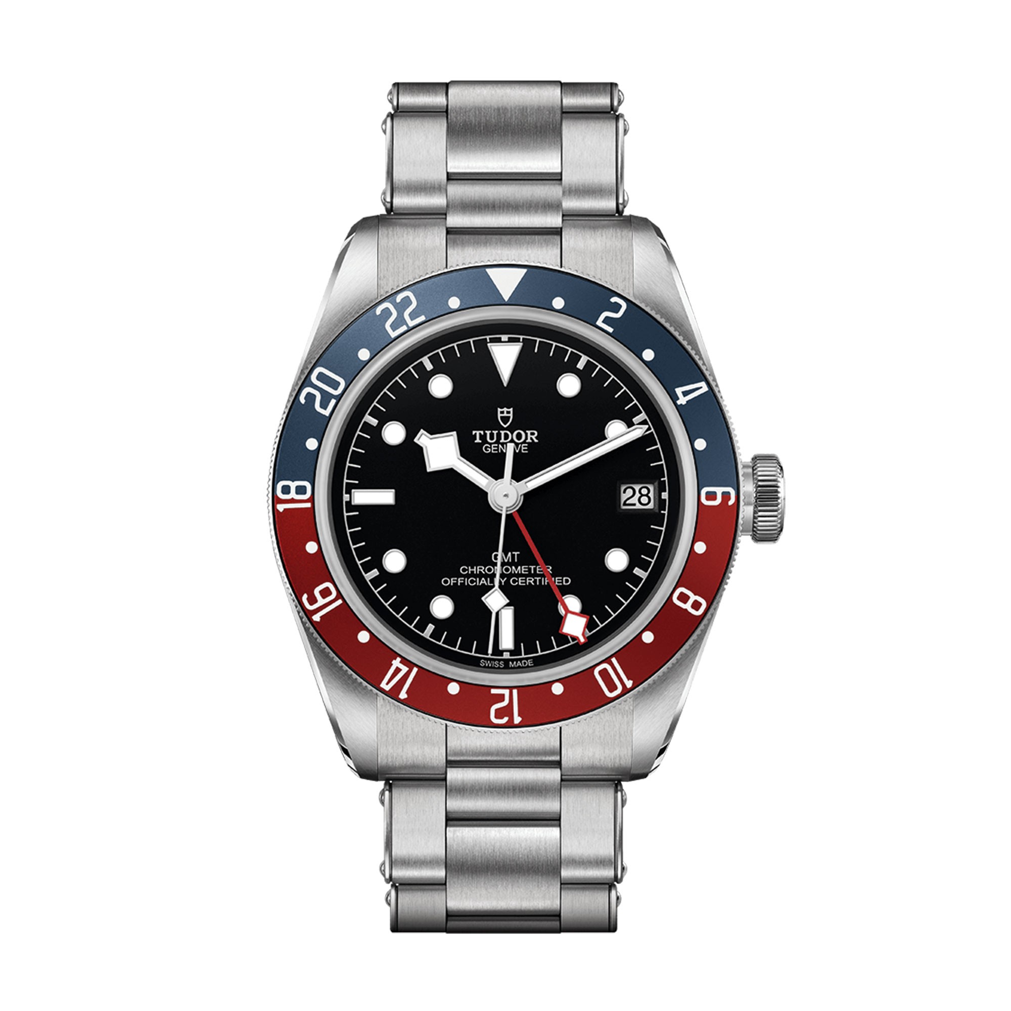 Tudor Black Bay GMT 41mm 'Pepsi' Bezel Çelik Bilezik