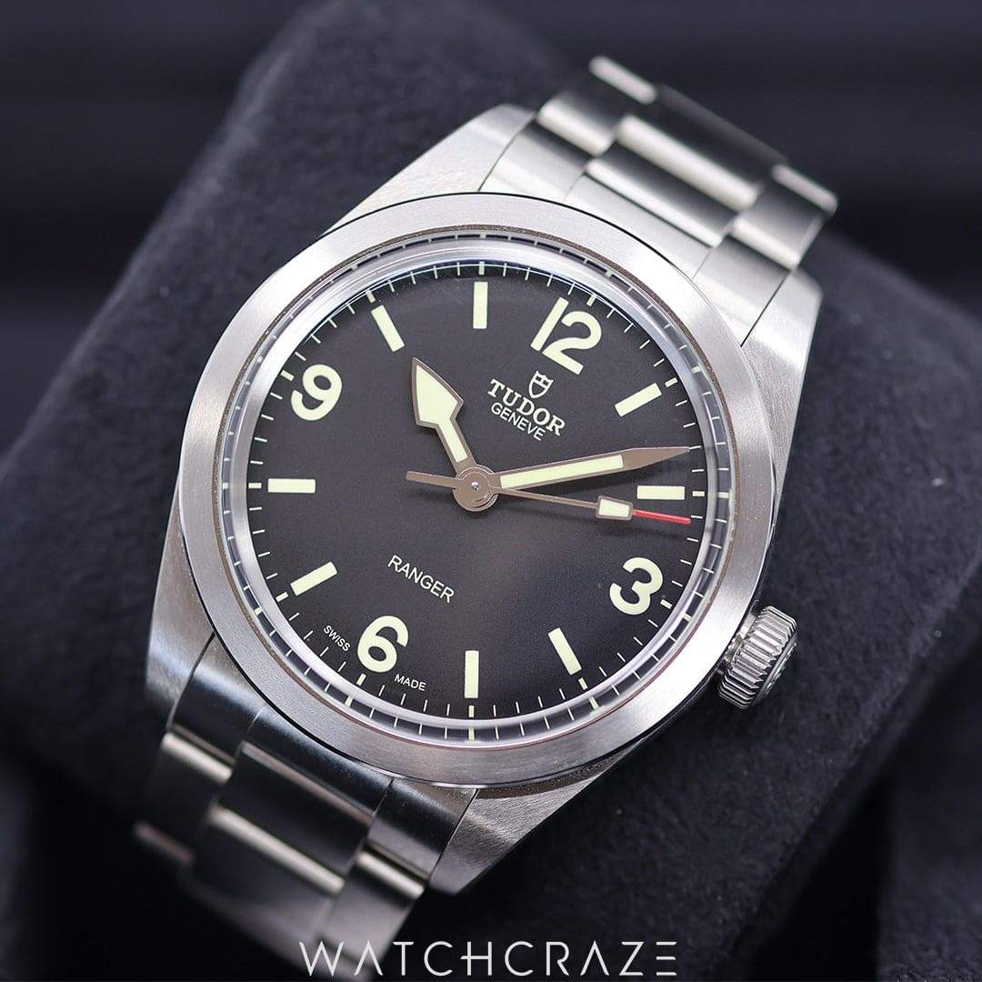 Tudor Ranger 39mm Macera Saati Çelik Siyah Kadran