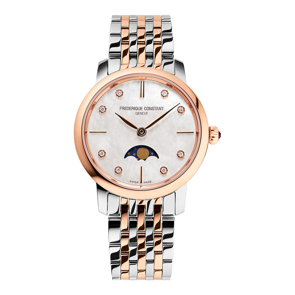 Frederique Constant Ladies Moonphase FC-206MPWD1S2B Kol Saati
