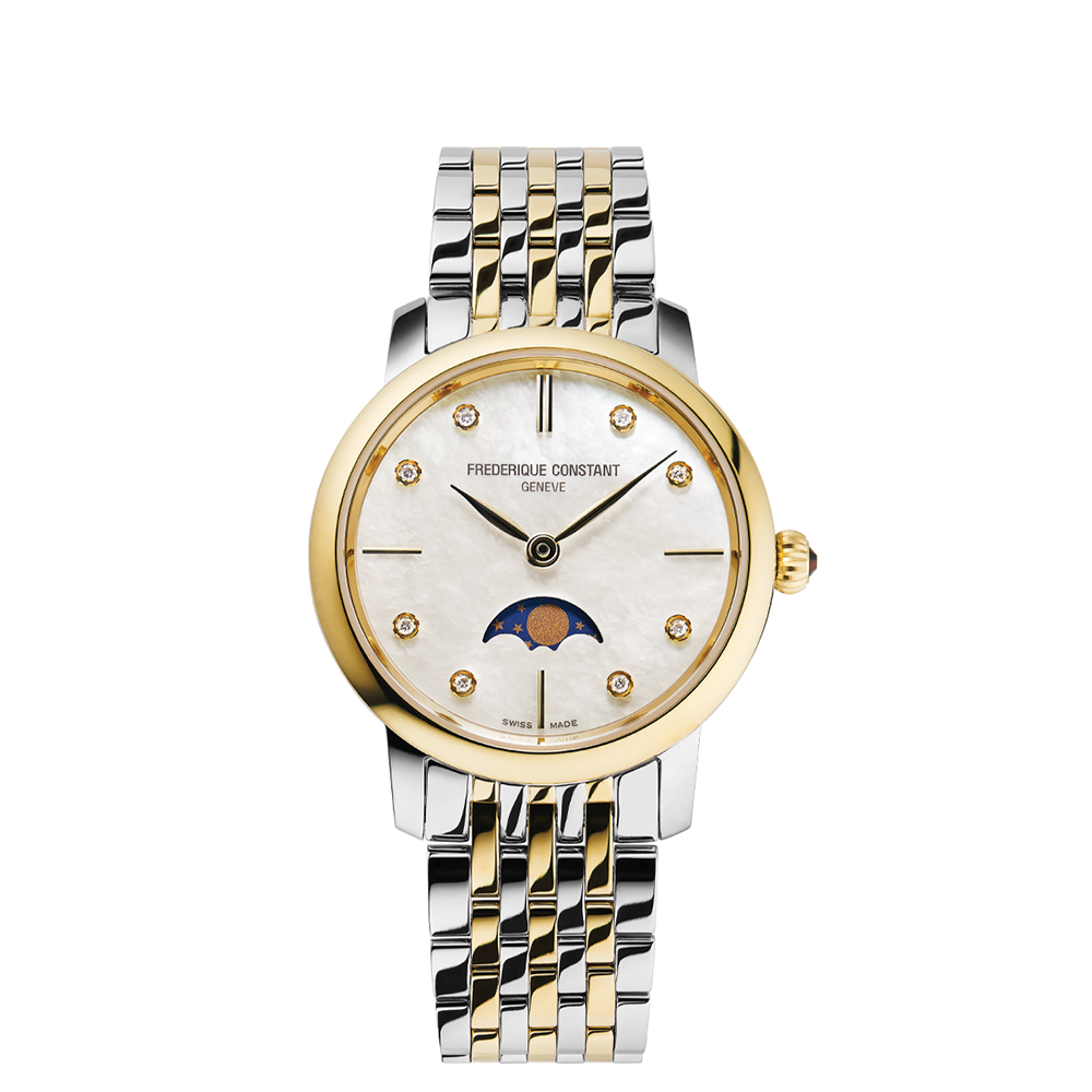 Frederique Constant Ladies Moonphase FC-206MPWD1S3B Kol Saati